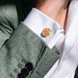 'Abundance' Citrine Gemstone Cufflinks