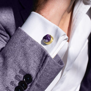 'Taboo' Amethyst Gemstone Cufflinks