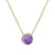 Amethyst Charm Necklace