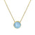 Aquamarine Charm Necklace