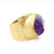 'Taboo' Raw Amethyst Baby Boss Ring