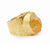 'Hustle' Raw Citrine Baby Boss Ring