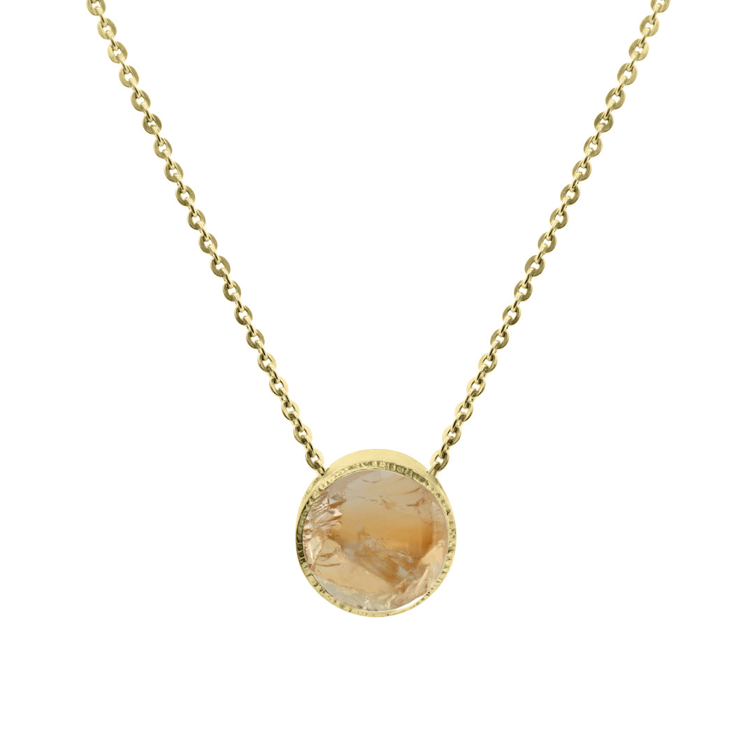 Citrine Charm Necklace