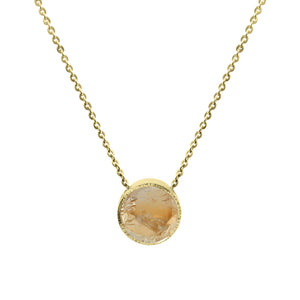 Citrine Charm Necklace