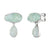 Aquamarine Goddess Gemstone Earrings