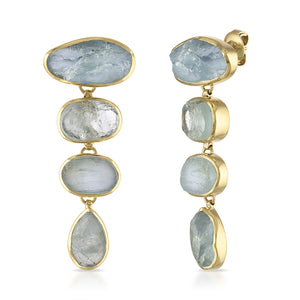 Aquamarine 'Paradiso Cascade' Gemstone Earrings