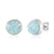 'Anchor' Raw Aquamarine Stud Earrings