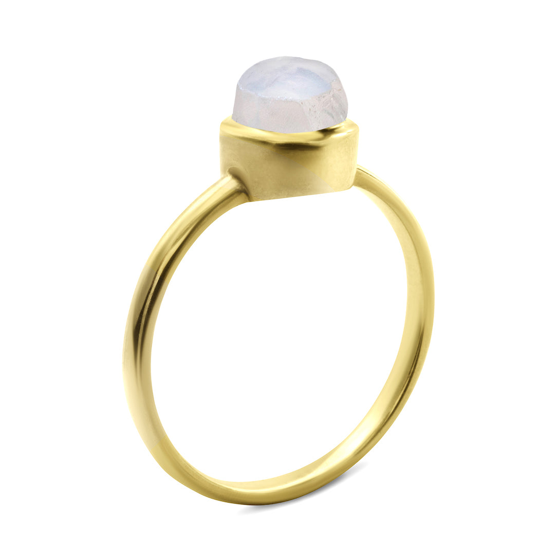 Raw Moonstone Stackable Ring